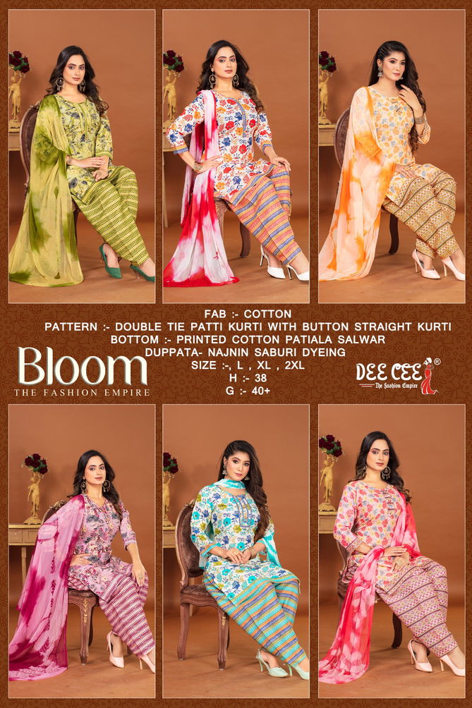 Bloom By Dee Cee Casual Wear Printed Cotton Readymade Suits Wholesale Shop In Surat